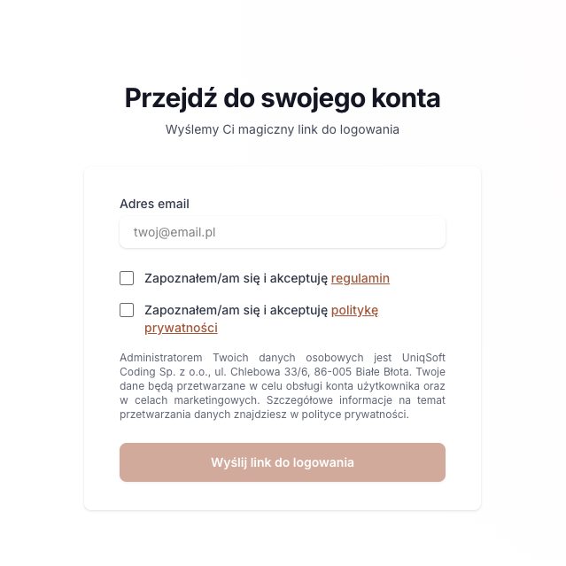 Zarejestruj się